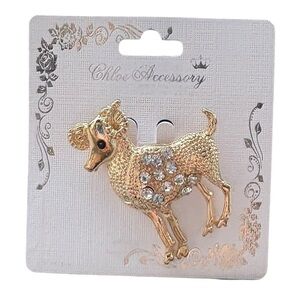 3/$25 Chloe Accessory Gold Tone Aries Zodiac Ram Pin Brooch